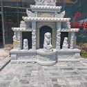 衡水芝麻白中国黑石材套墓 花岗岩墓碑