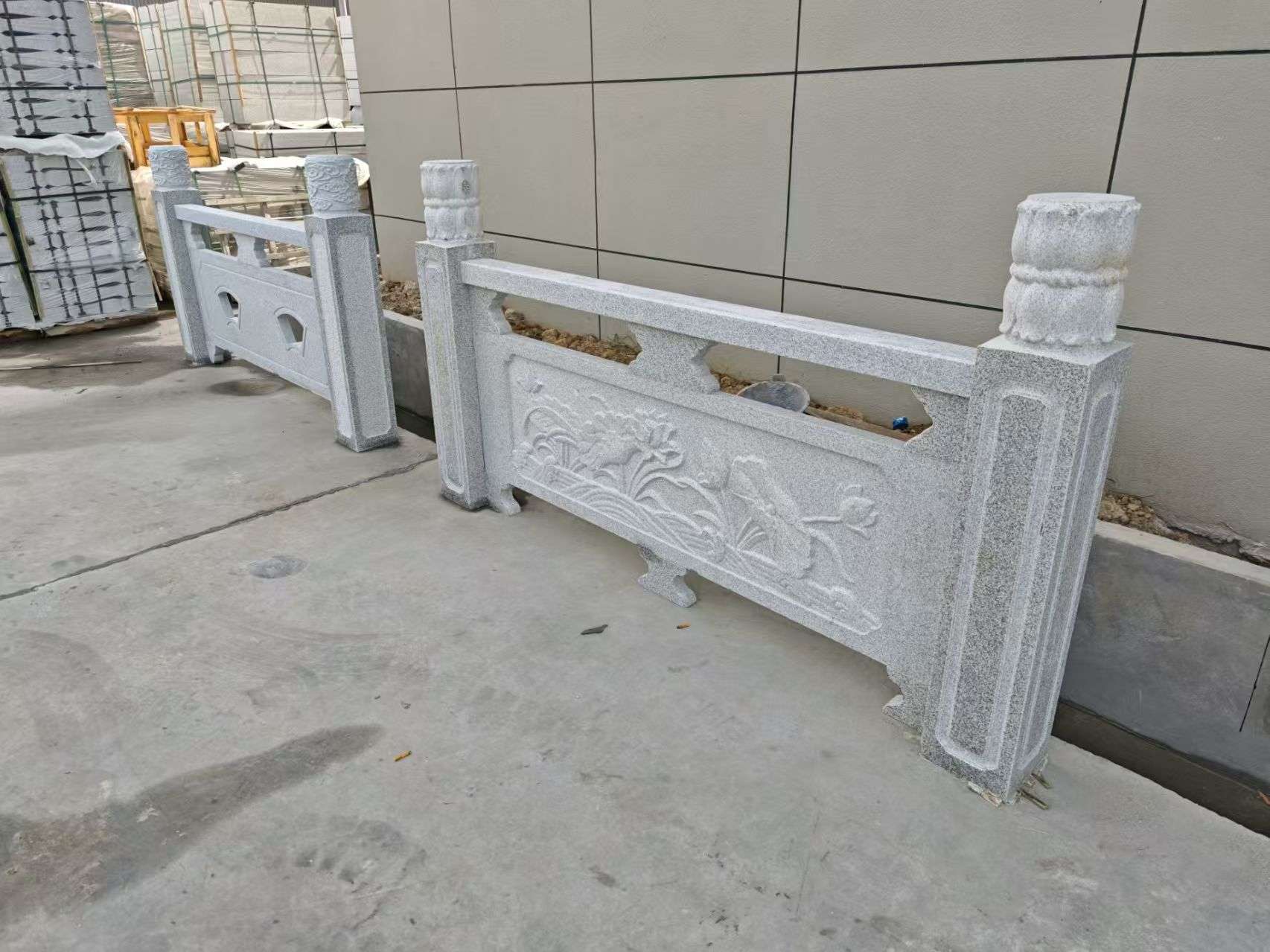 衡水芝麻白河道栏杆 石材栏杆