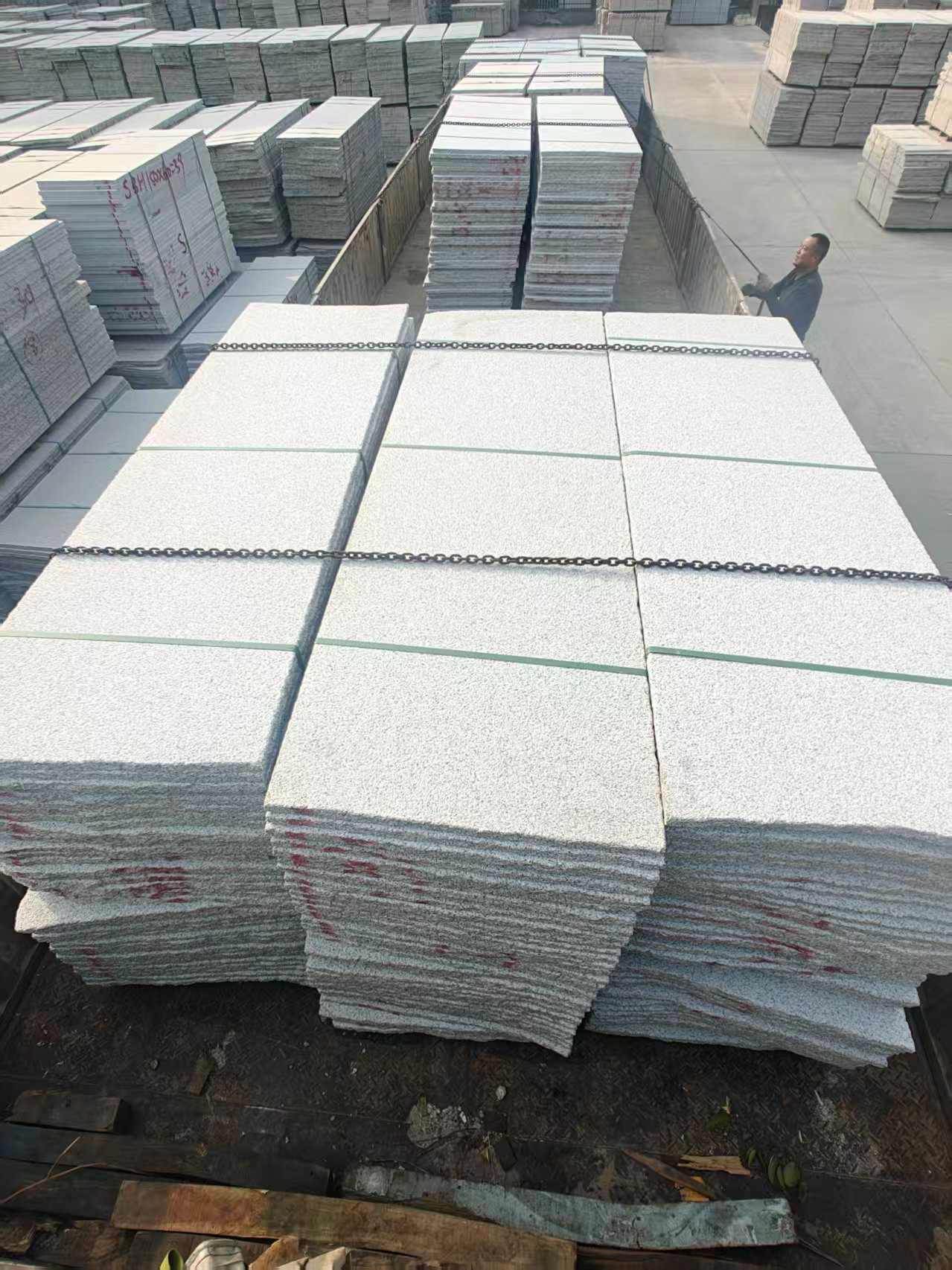 衡水芝麻白毛板，石材毛板