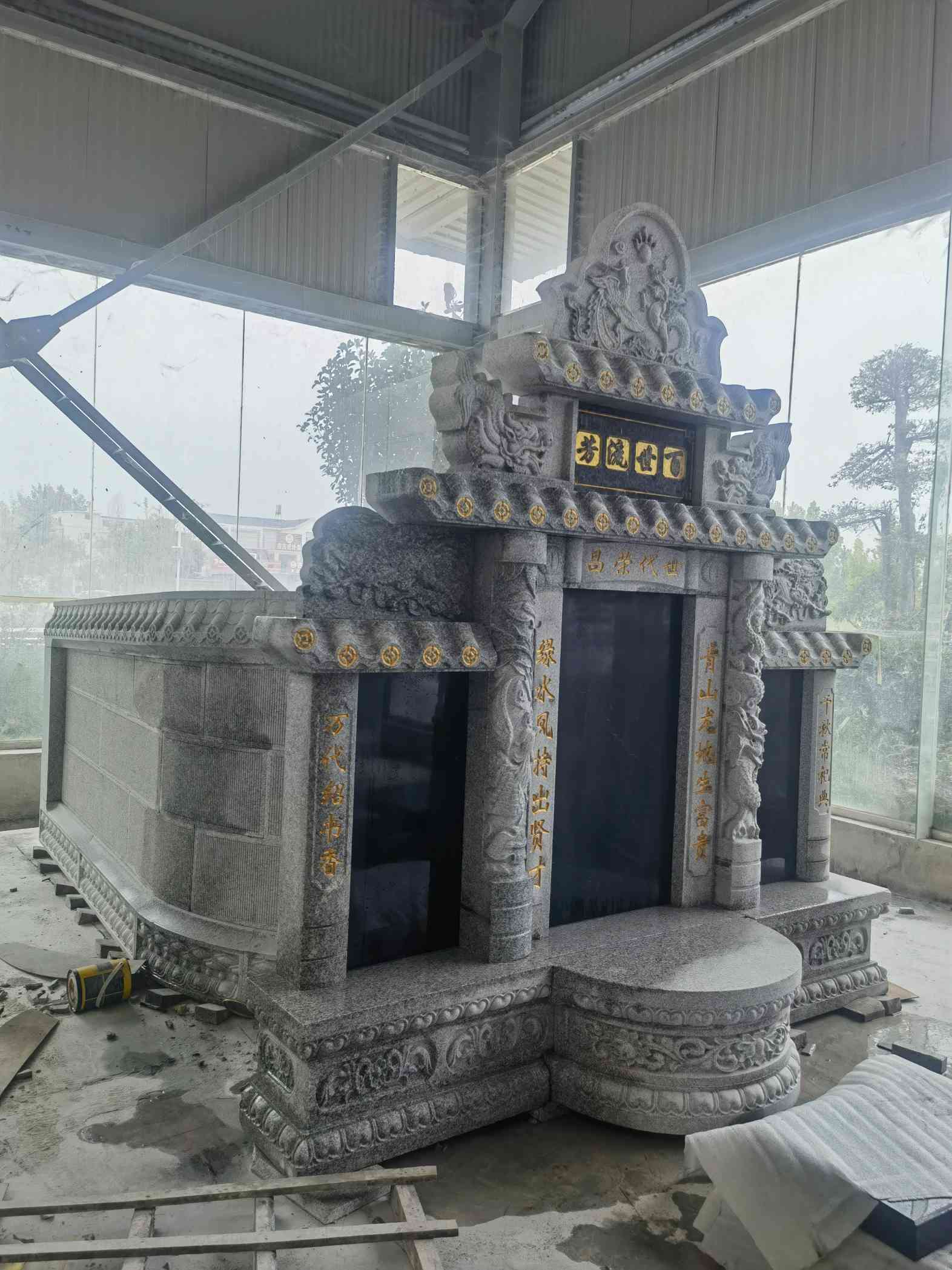 衡水套墓 墓碑 围坟石 异形定制